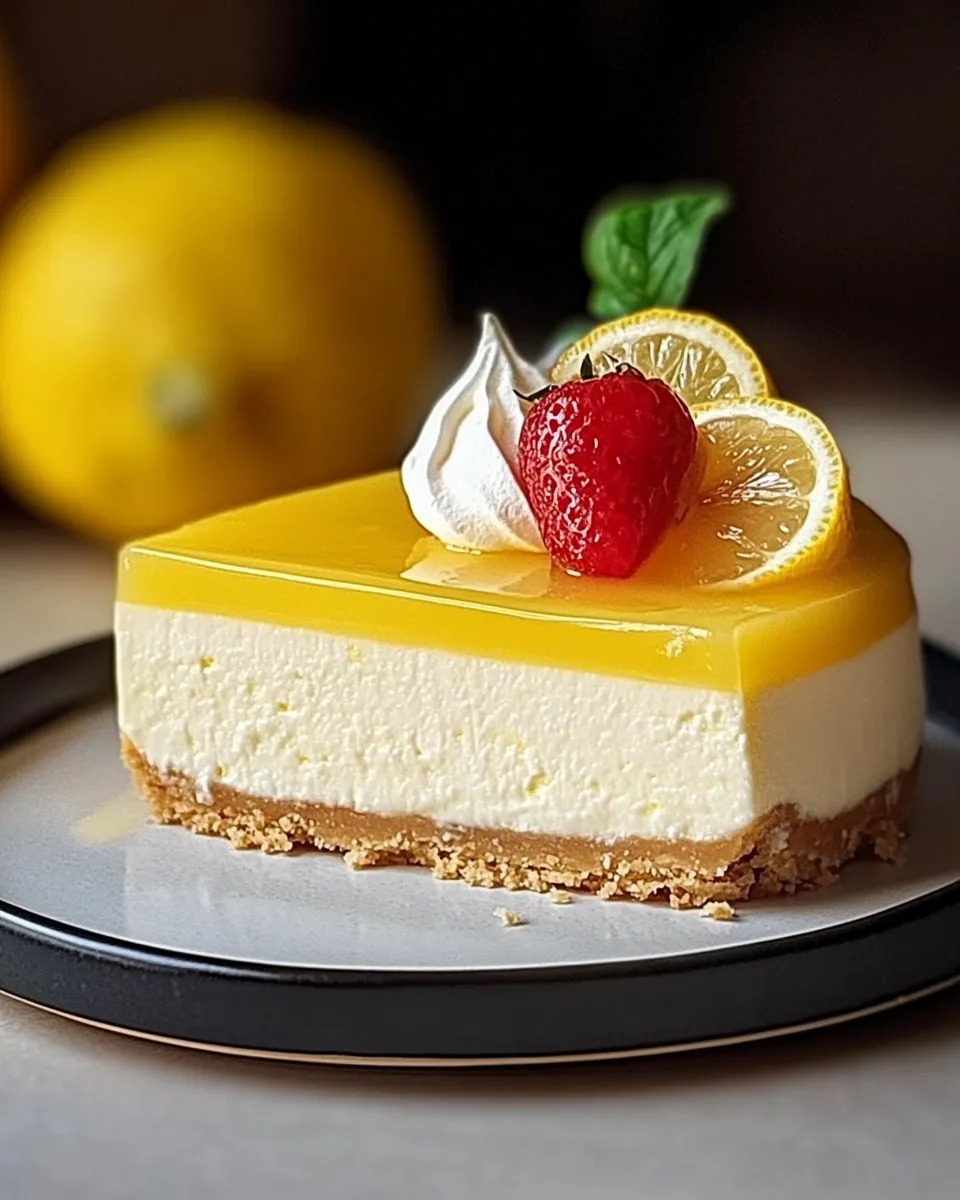 No Bake Lemon Cheesecake Delight