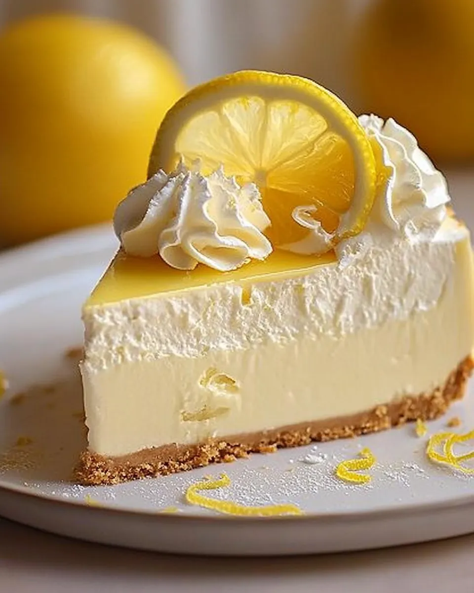 No Bake Lemon Cheesecake Delight