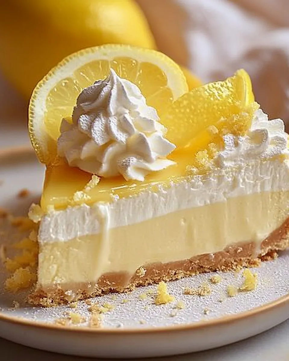 No Bake Lemon Cheesecake Delight