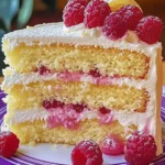 Zesty Lemon Raspberry Cake