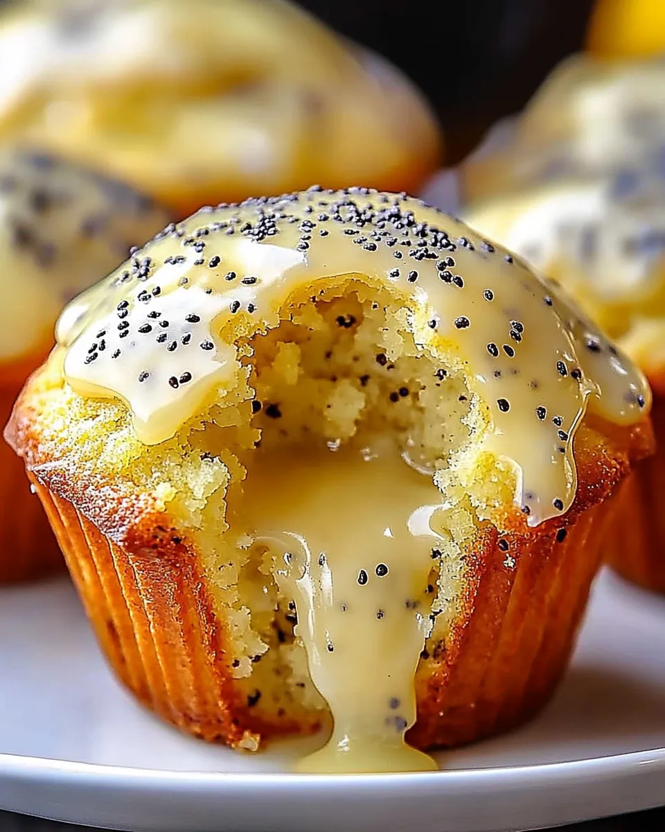 Zesty Lemon Poppy Muffins