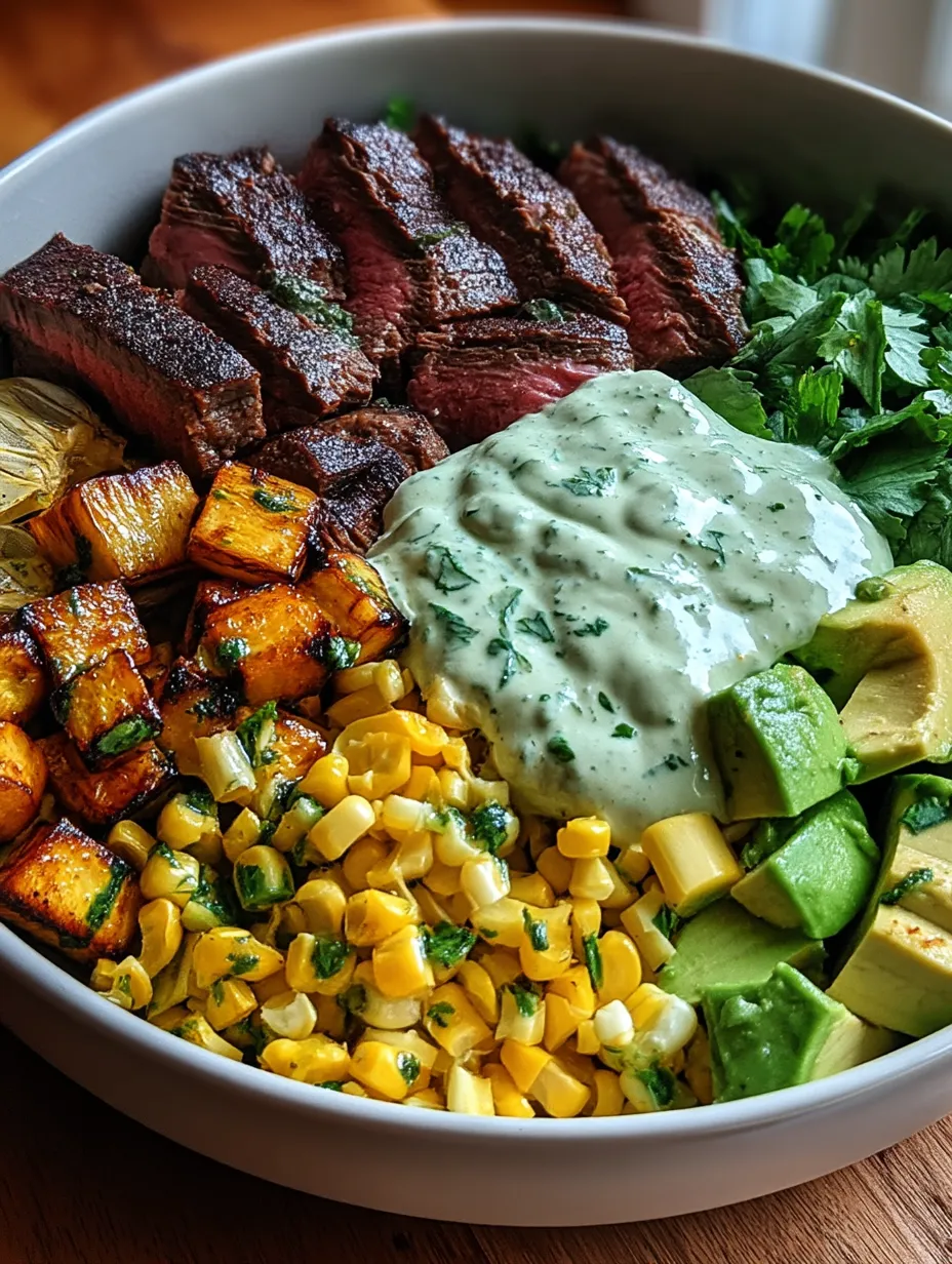 Steak Avocado and Roasted Corn Bowl with Cilantro Cream Sauce (3)_11zon