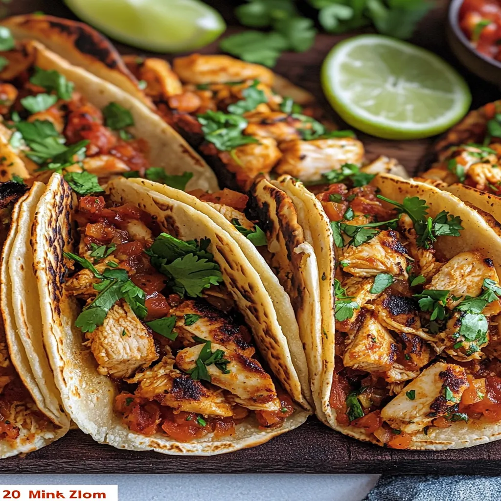20 Minute Mini Baked Chicken Tacos