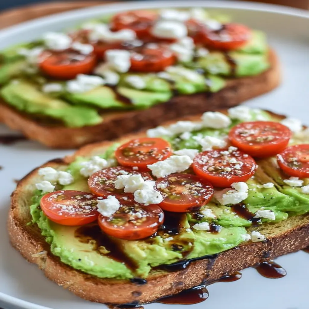 Avocado Toast with Feta & Cherry Tomatoes