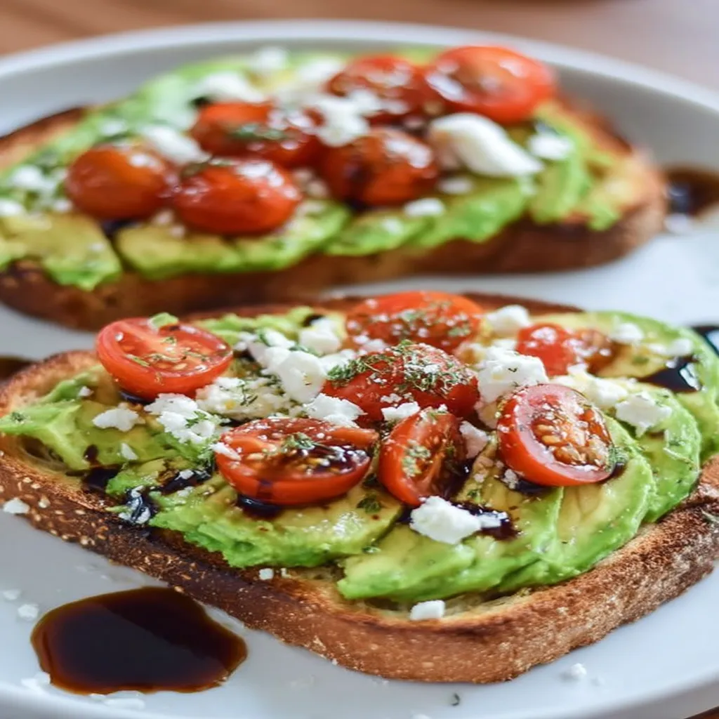 Avocado Toast with Feta & Cherry Tomatoes recipe step-by-step guide