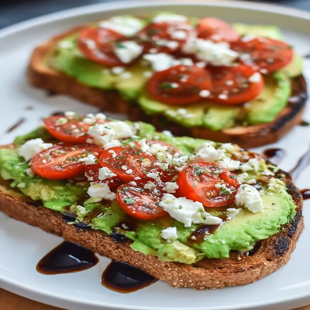 Avocado Toast with Feta & Cherry Tomatoes recipe step-by-step guide