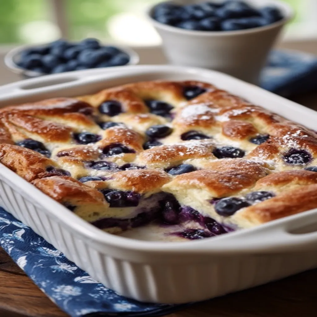 Blueberry Buttermilk Pancake Casserole
