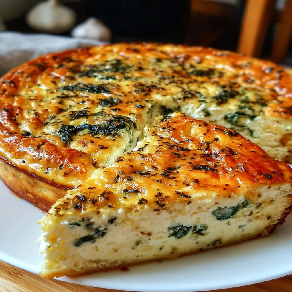 Cottage Cheese & Spinach Crustless Quiche Cottage Cheese & Spinach Crustless Quiche