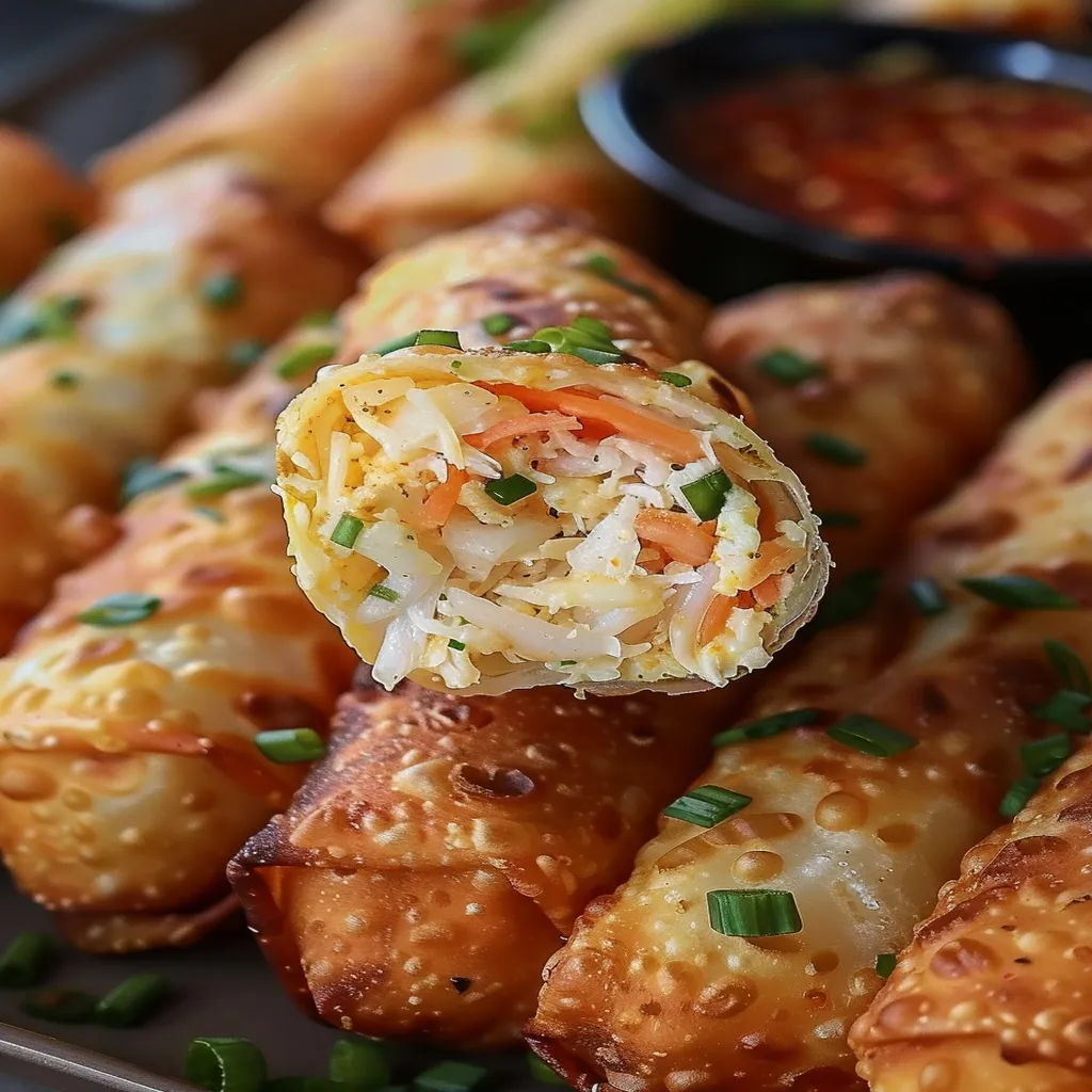 Crab Cake Egg Rolls