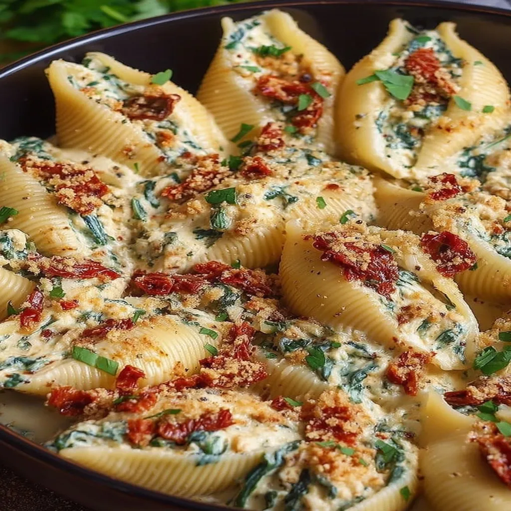 Creamy Ricotta and Sun-Dried Tomato Stuffed Shells recipe step-by-step guide