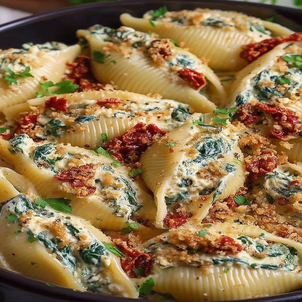 Creamy Ricotta and Sun-Dried Tomato Stuffed Shells recipe step-by-step guide