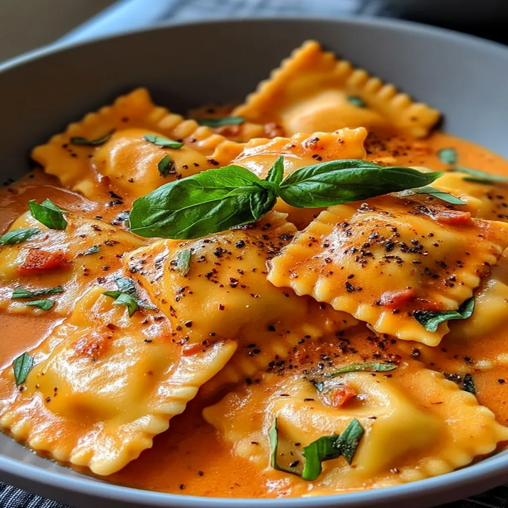 Creamy Tuscan Ravioli