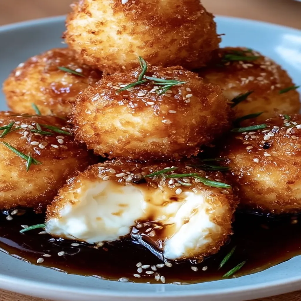 Crispy Fried Goat Cheese Balls with Spicy Honey Drizzle recipe step-by-step guide