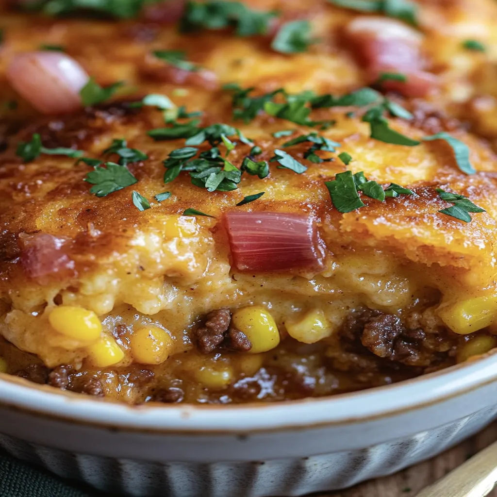 Easy Cowboy Cornbread Casserole