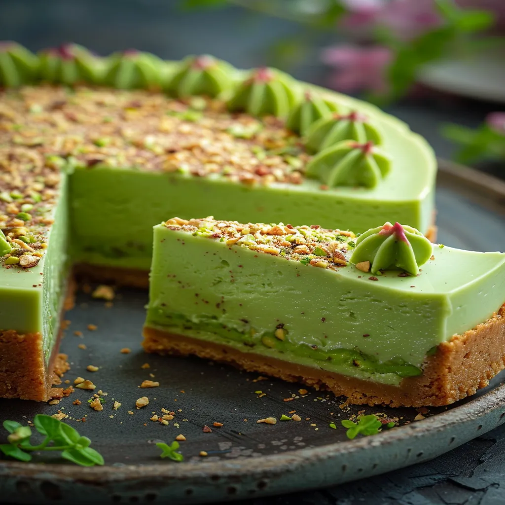 Easy Pistachio Cheesecake