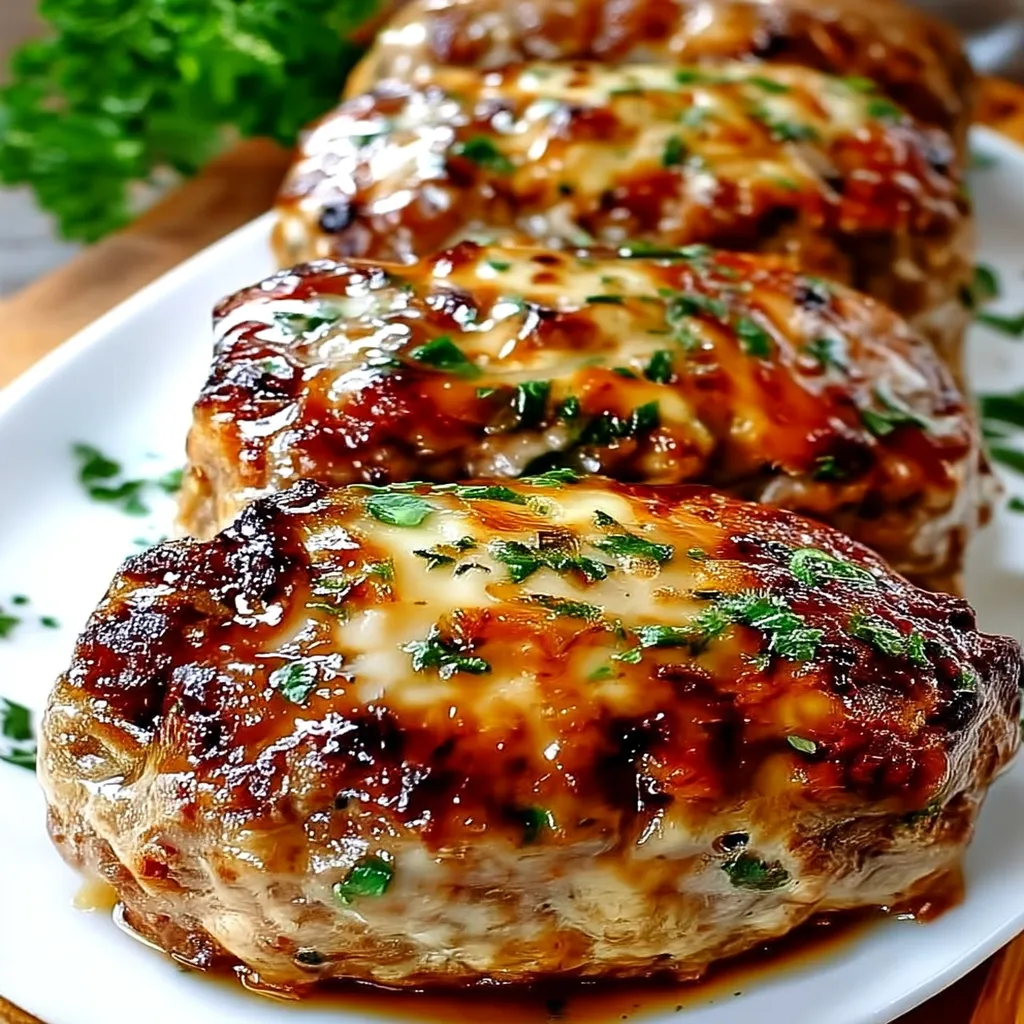 Garlic Parmesan Meatloaves