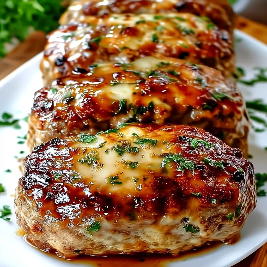 Garlic Parmesan Meatloaves
