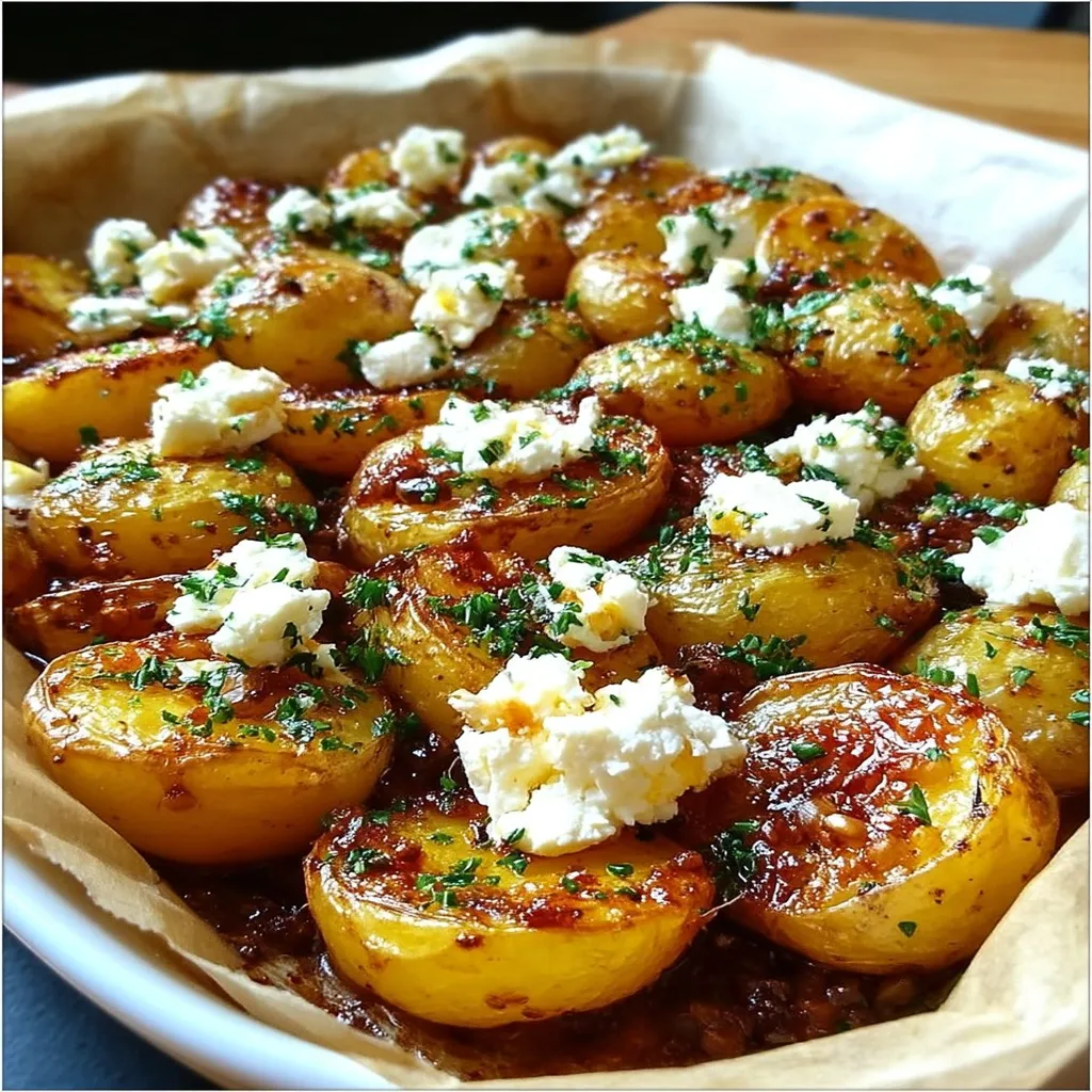Greek Roast Potatoes With Lemon And Feta