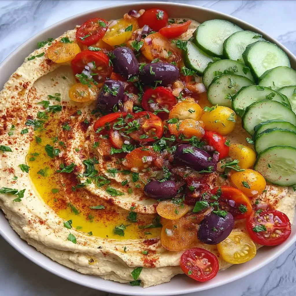 Greek Style Loaded Hummus