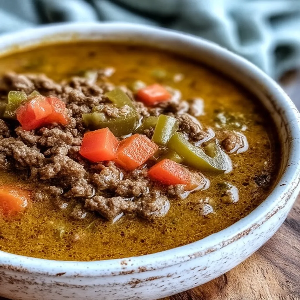 Green Chile Stew With Ground Beef