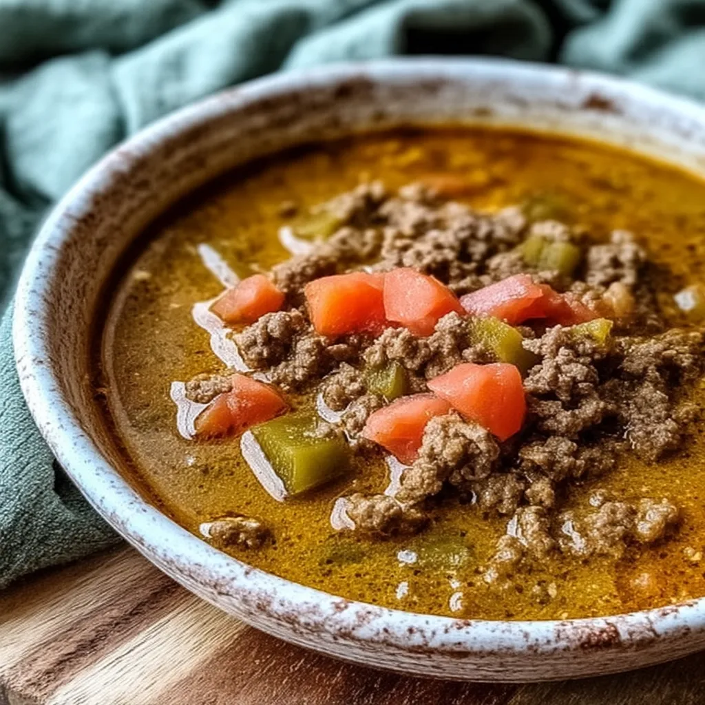 Green Chile Stew With Ground Beef