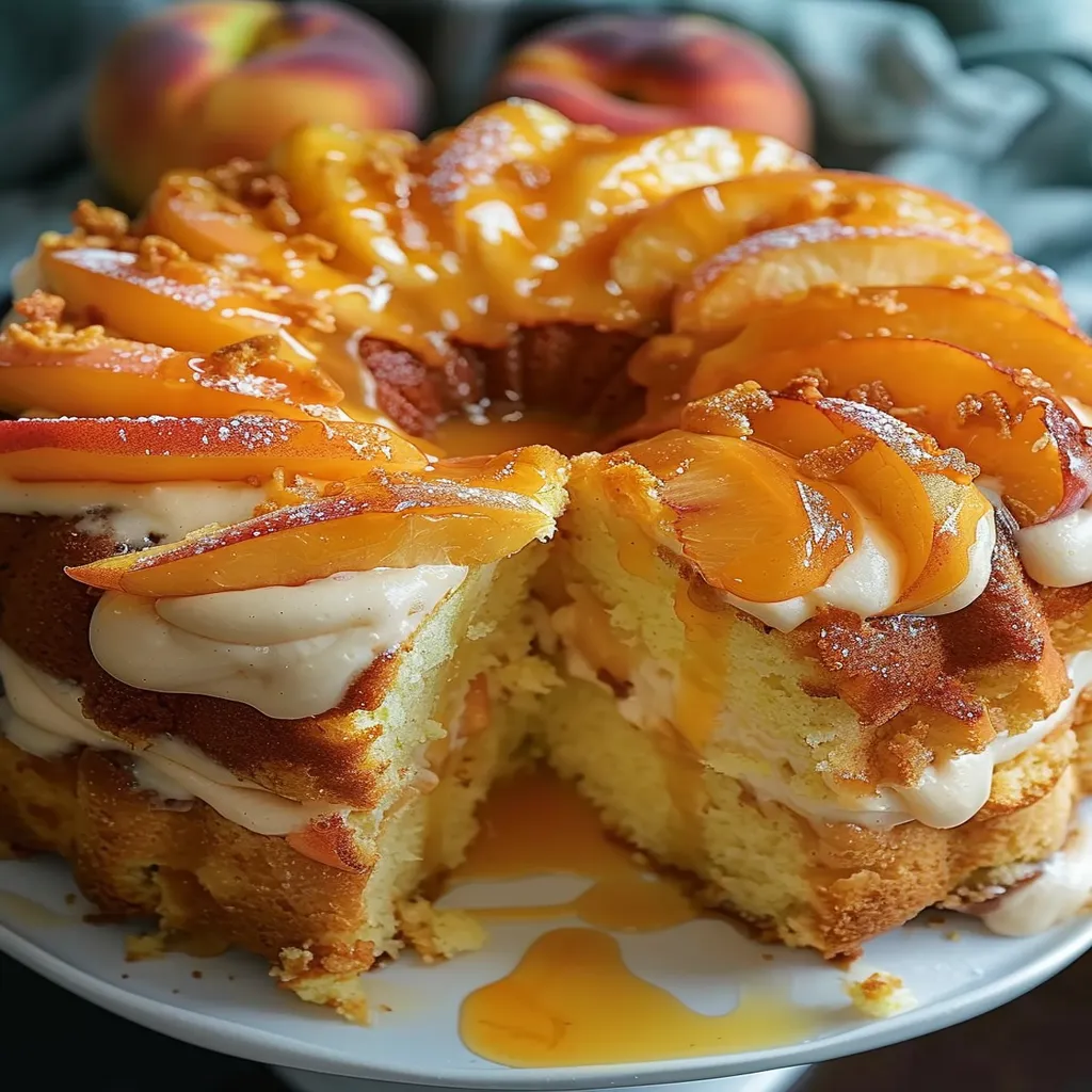 Homemade Peach Cobbler Pound Cake