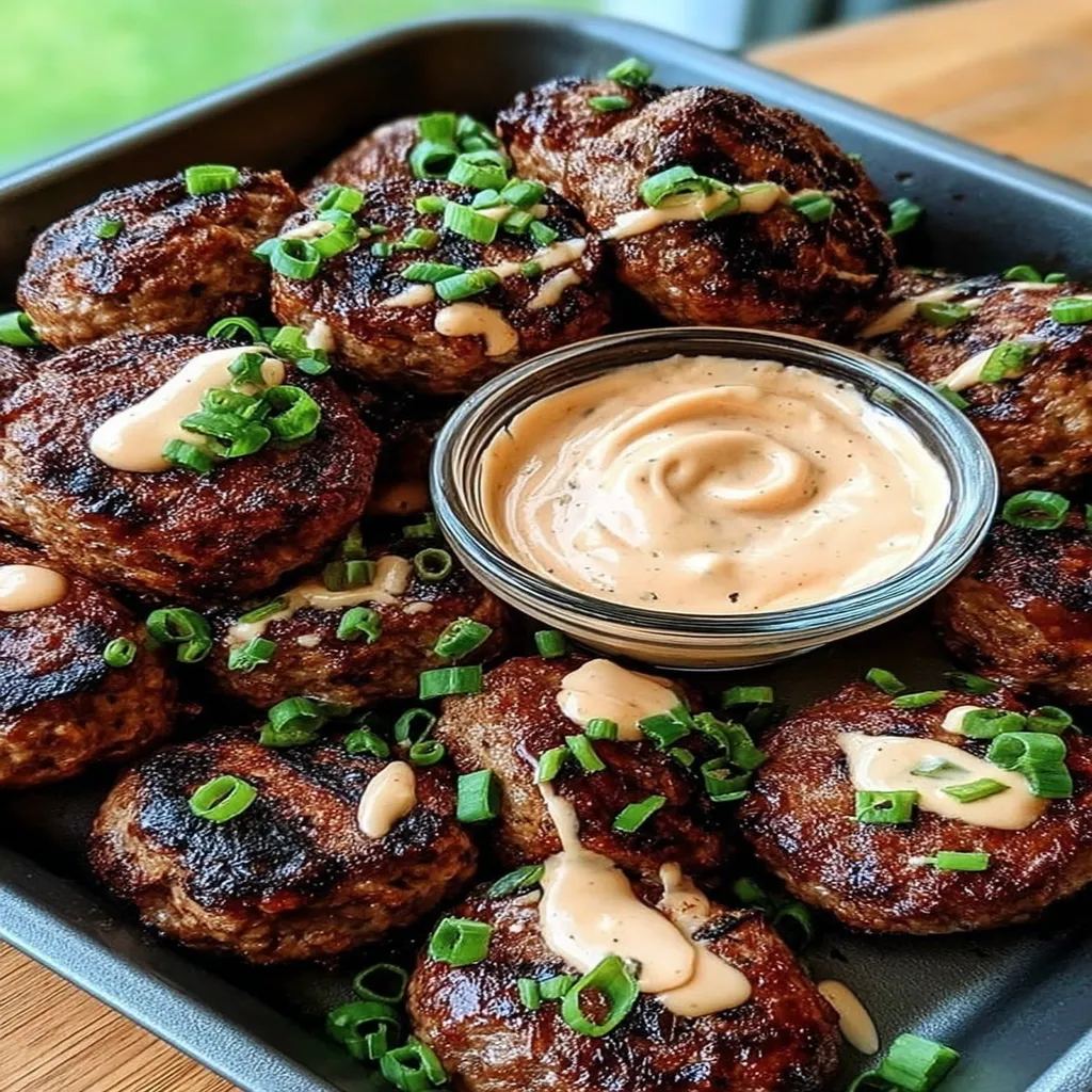 Korean BBQ Meatballs with Spicy Mayo Dip