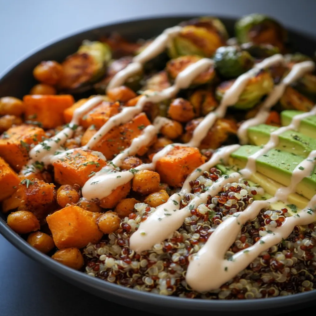 Meal Prep Buddha Bowls with Quinoa and Roasted Veggies