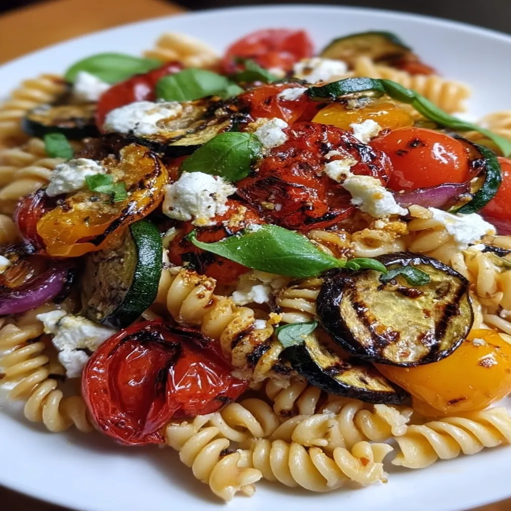 Mediterranean Grilled Vegetable Pasta Salad