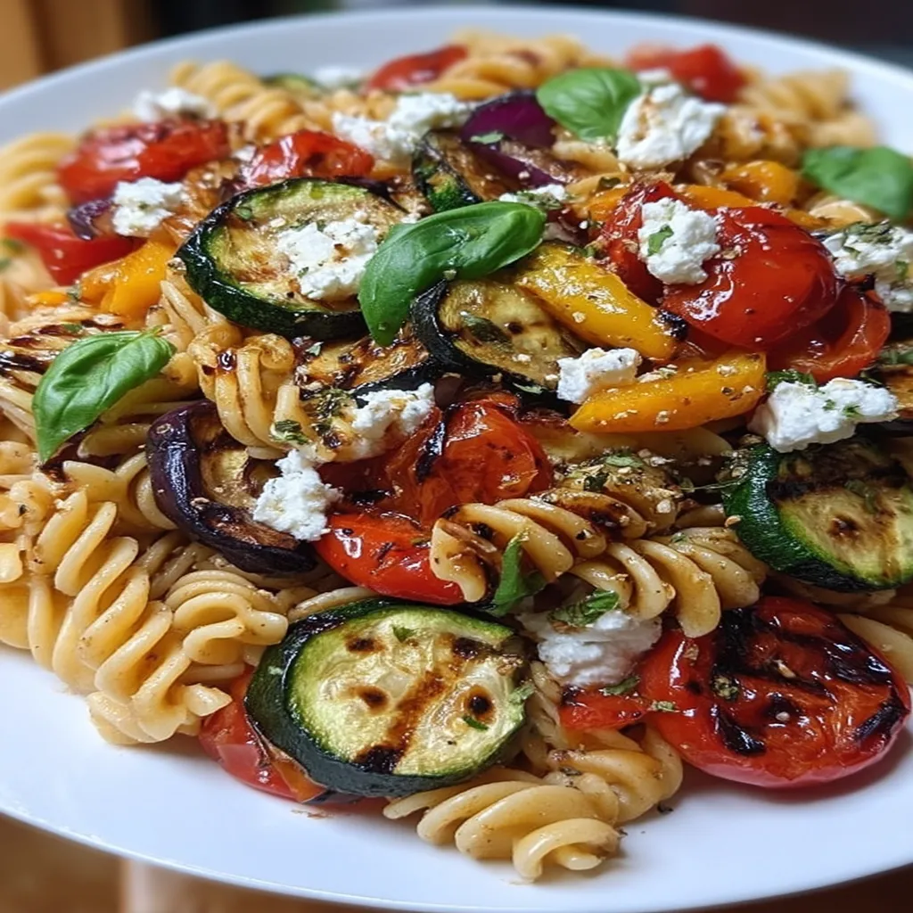Mediterranean Grilled Vegetable Pasta Salad
