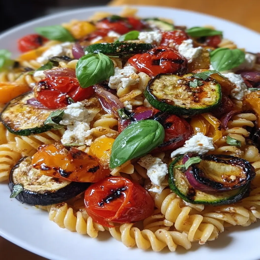 Mediterranean Grilled Vegetable Pasta Salad
