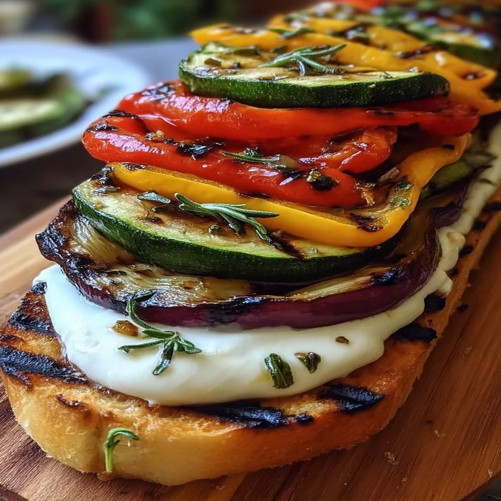 Mediterranean Grilled Veggie and Burrata Panini recipe step-by-step guide