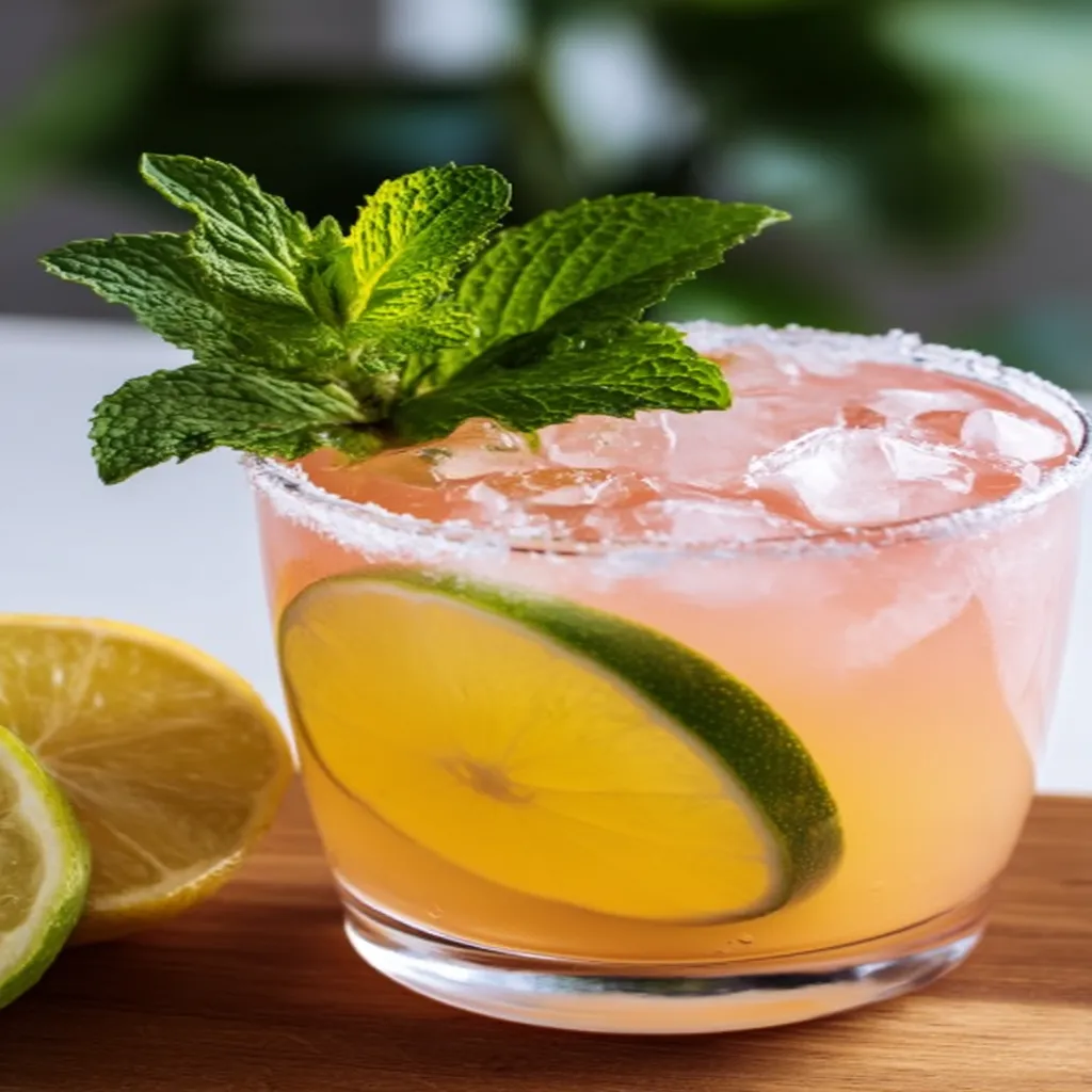 Non-alcoholic Margarita With Pink Lemonade