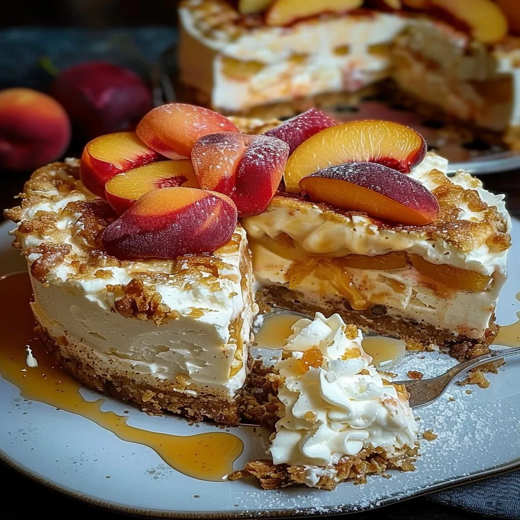 Peach Cobbler Cheesecake