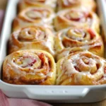 Rhubarb Cinnamon Rolls