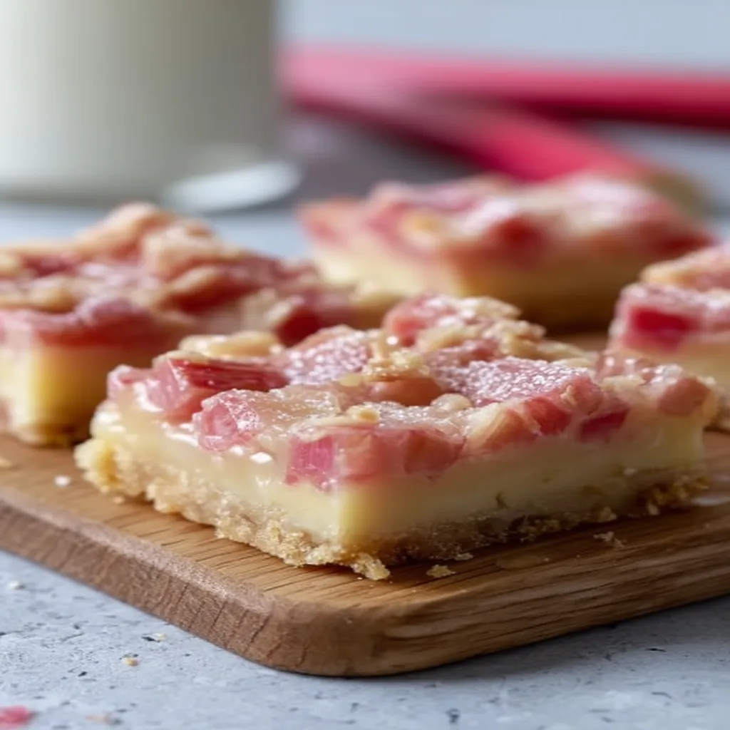 Rhubarb Custard Bars