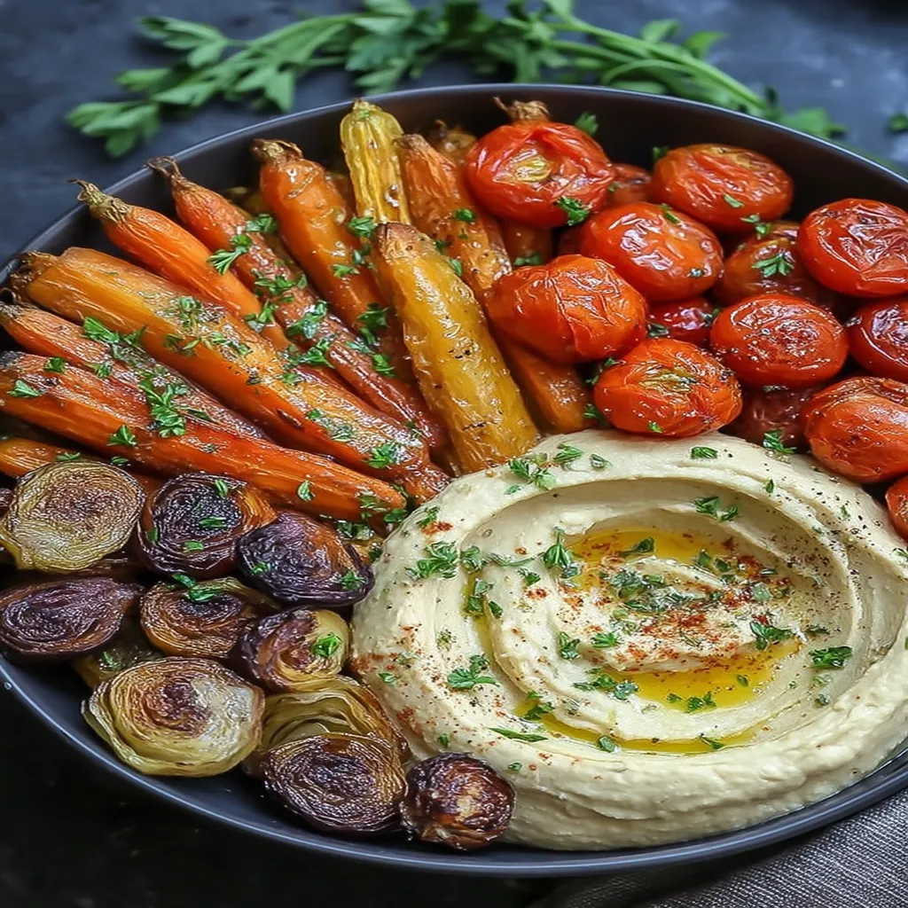 Roasted Veggie and Hummus Bowl recipe step-by-step guide