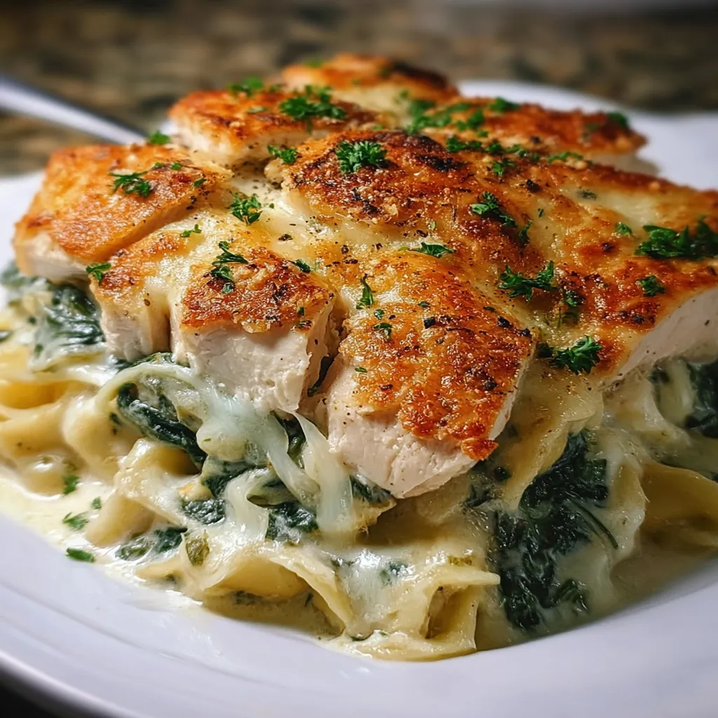 Spinach Artichoke Chicken Casserole
