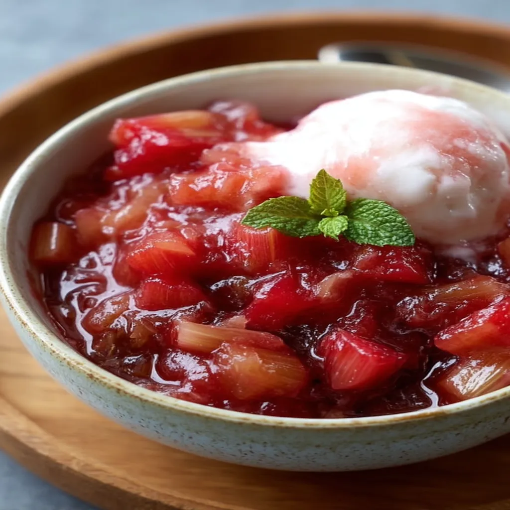 Stewed Rhubarb Sauce