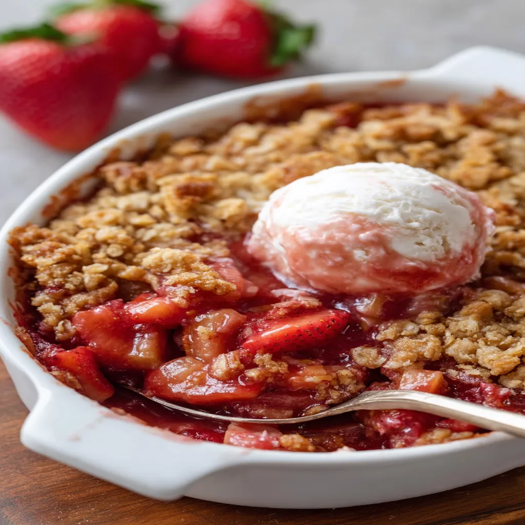Strawberry Rhubarb Crisp