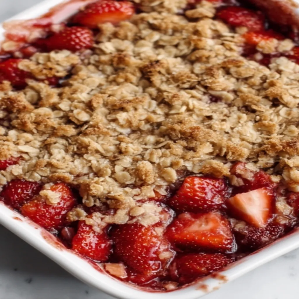 Strawberry Rhubarb Crisp
