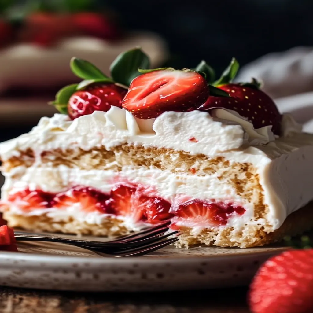 Strawberry Rhubarb cake