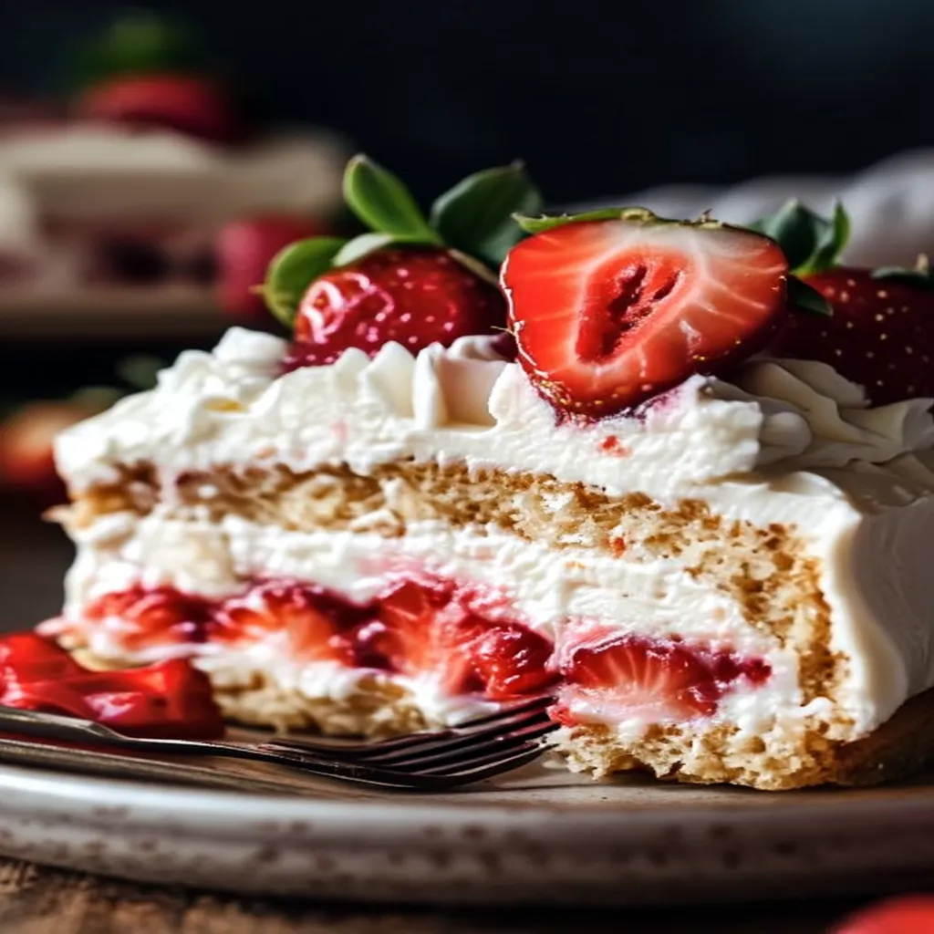 Strawberry Rhubarb cake