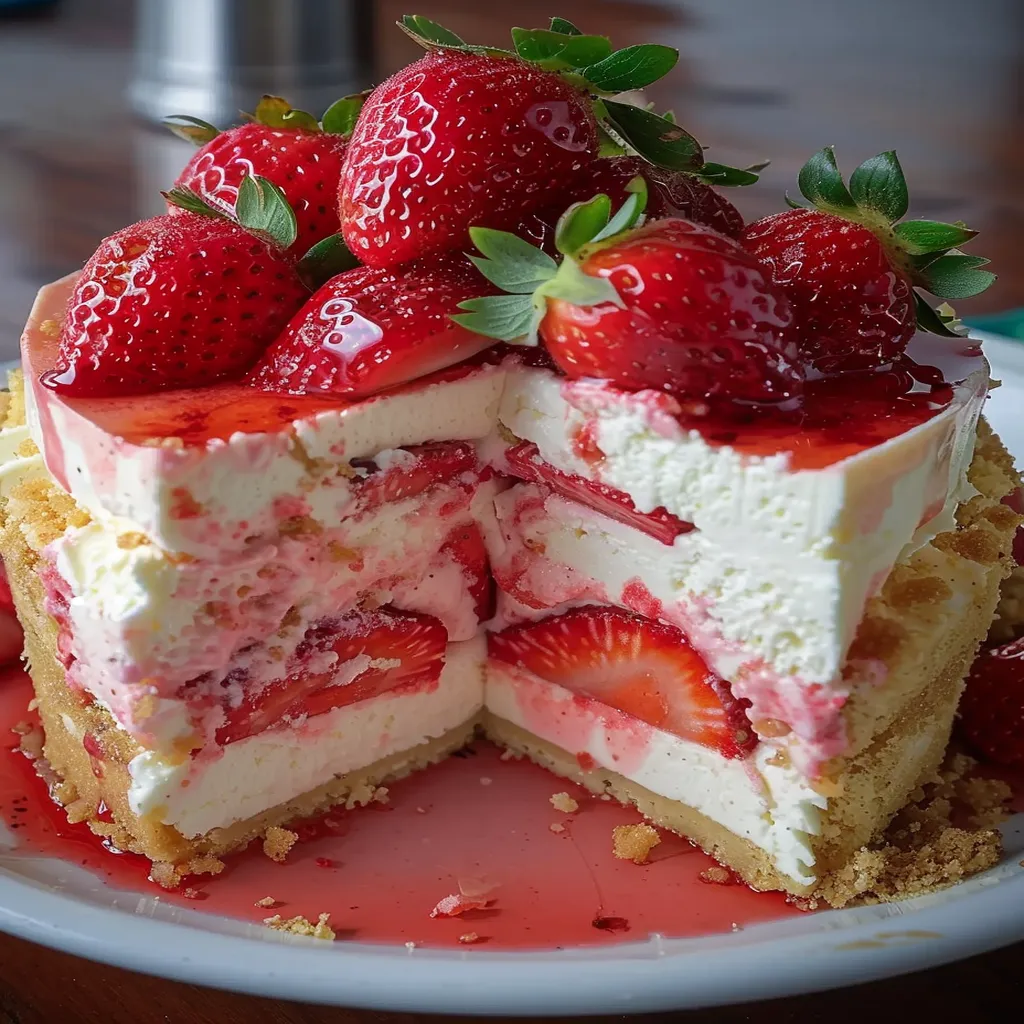 Strawberry Shortcake Cheesecake