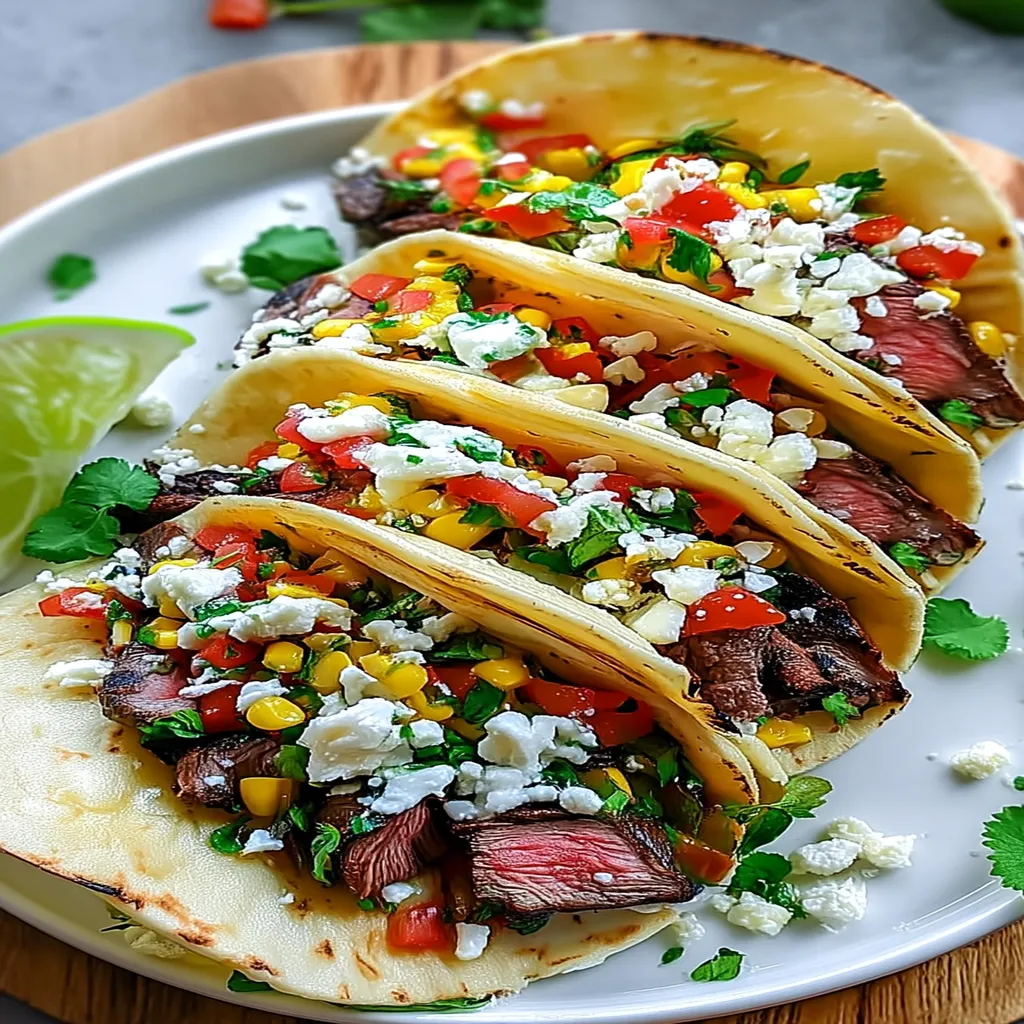 Street Corn Steak Tacos