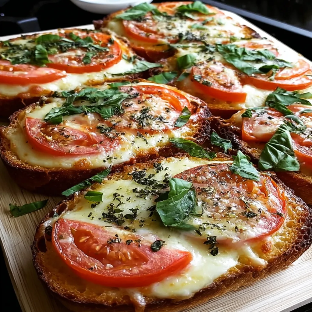 Tomato Basil Garlic Bread
