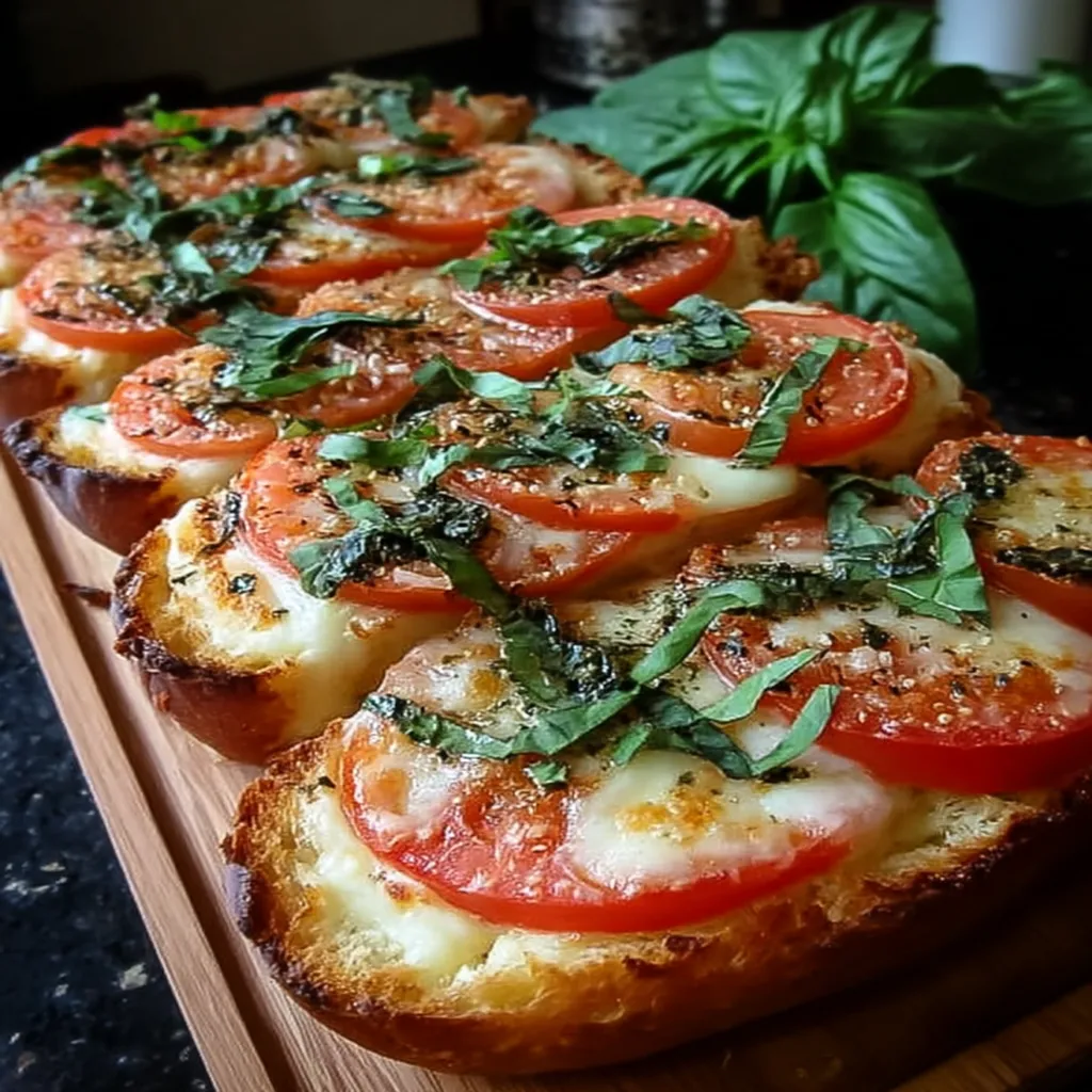 Tomato Basil Garlic Bread