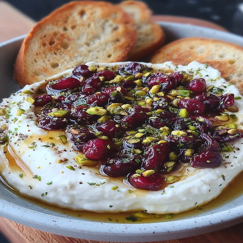 Whipped Feta Dip with Honey, Pistachios, and Cranberries Whipped Feta Dip with Honey, Pistachios, and Cranberries recipe step-by-step guide