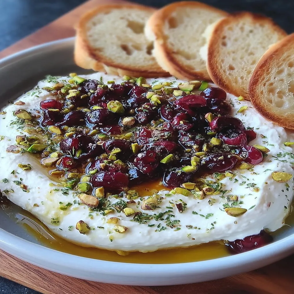 Whipped Feta Dip with Honey, Pistachios, and Cranberries Whipped Feta Dip with Honey, Pistachios, and Cranberries recipe step-by-step guide