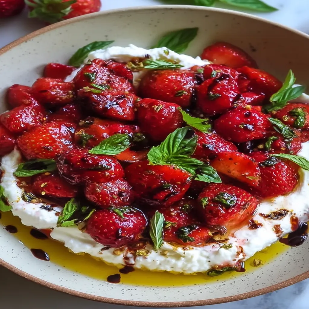 Whipped Feta with Roasted Strawberries